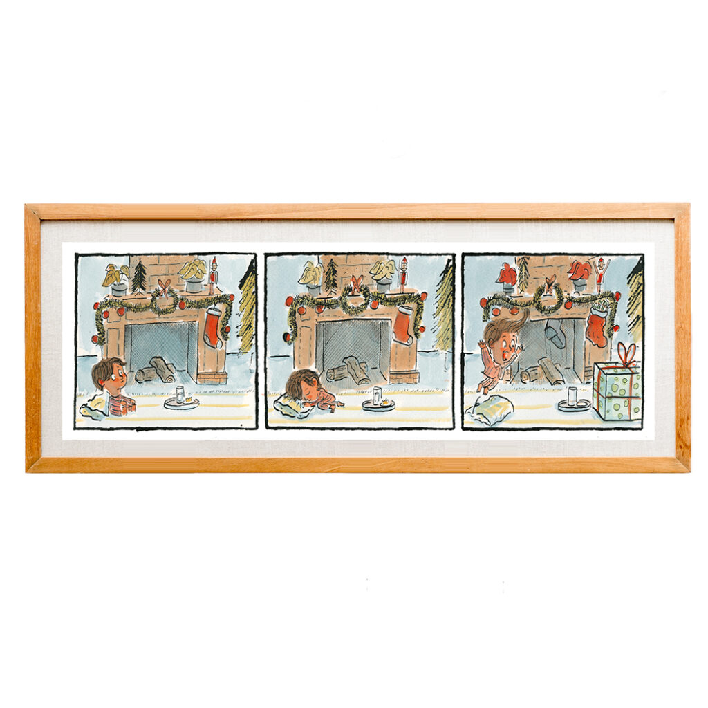 Framed Little Stories original: Santa 1