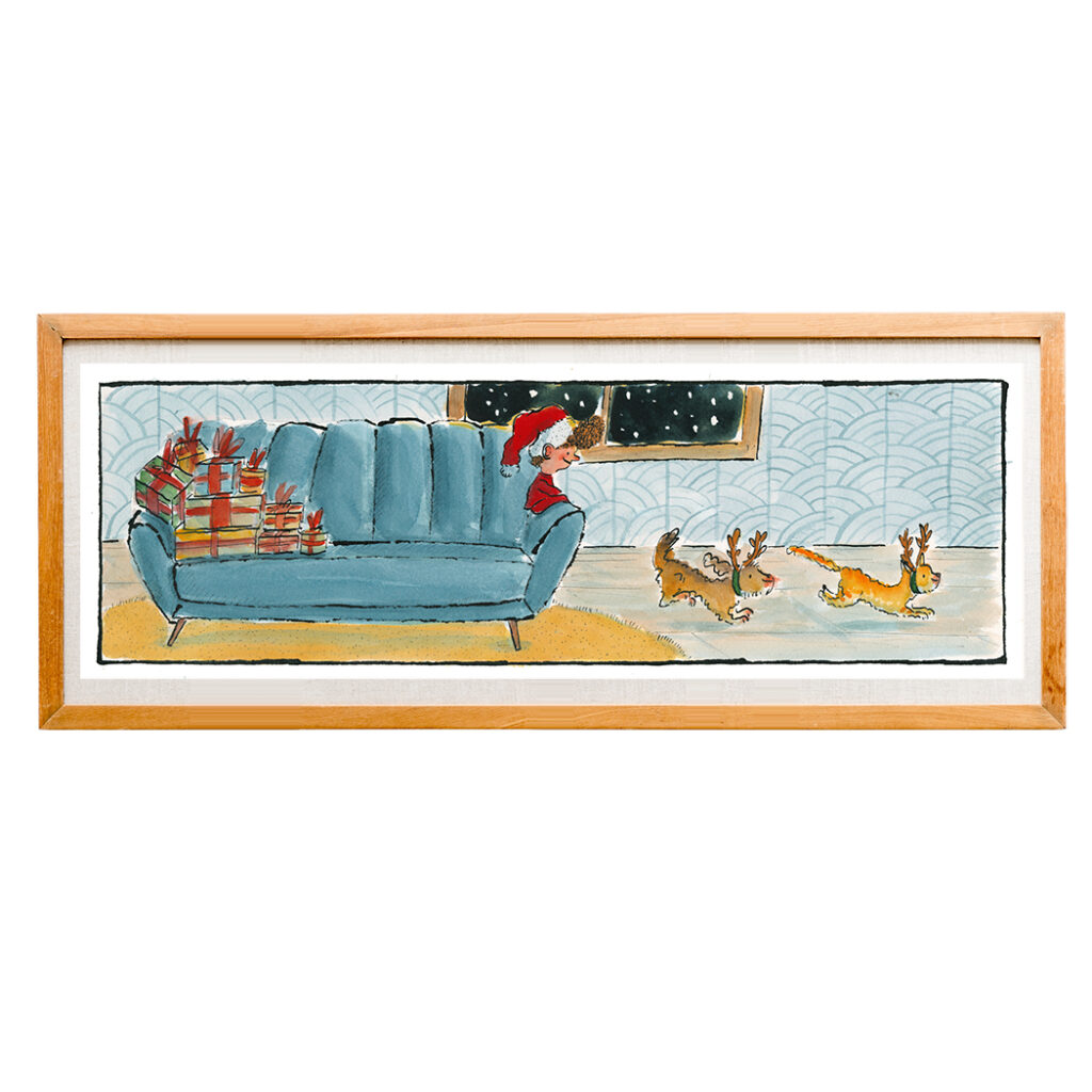 Framed Little Stories original: Santa 3