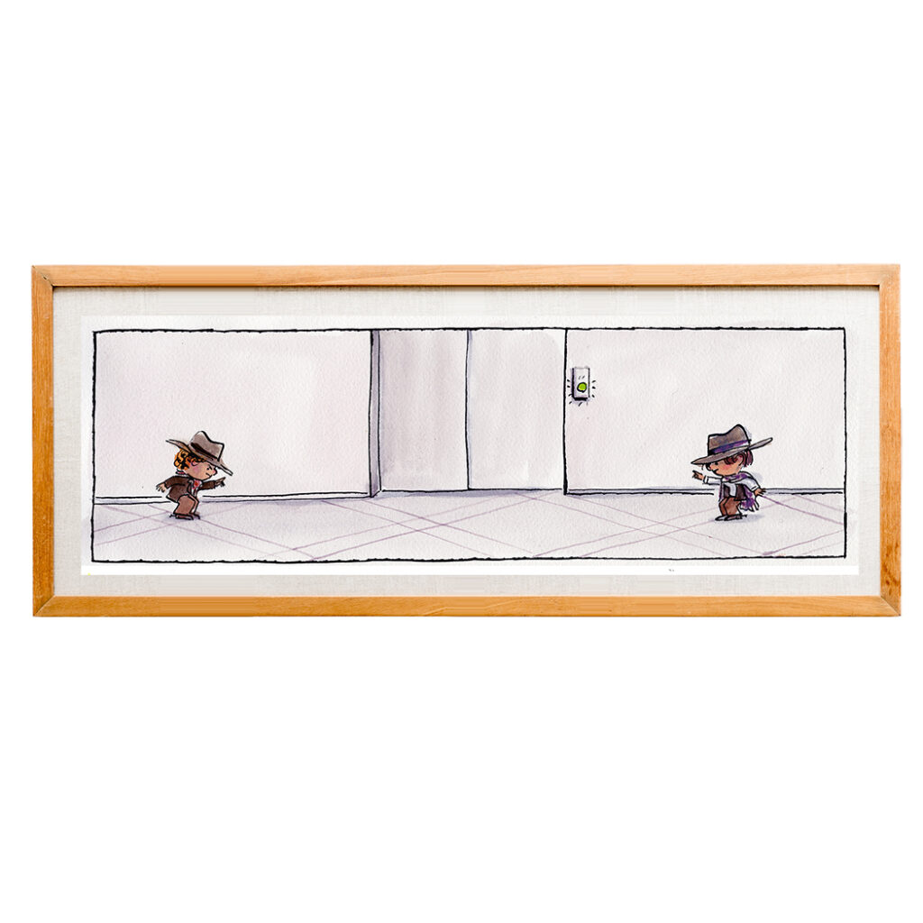 Framed Little Stories original: Far west
