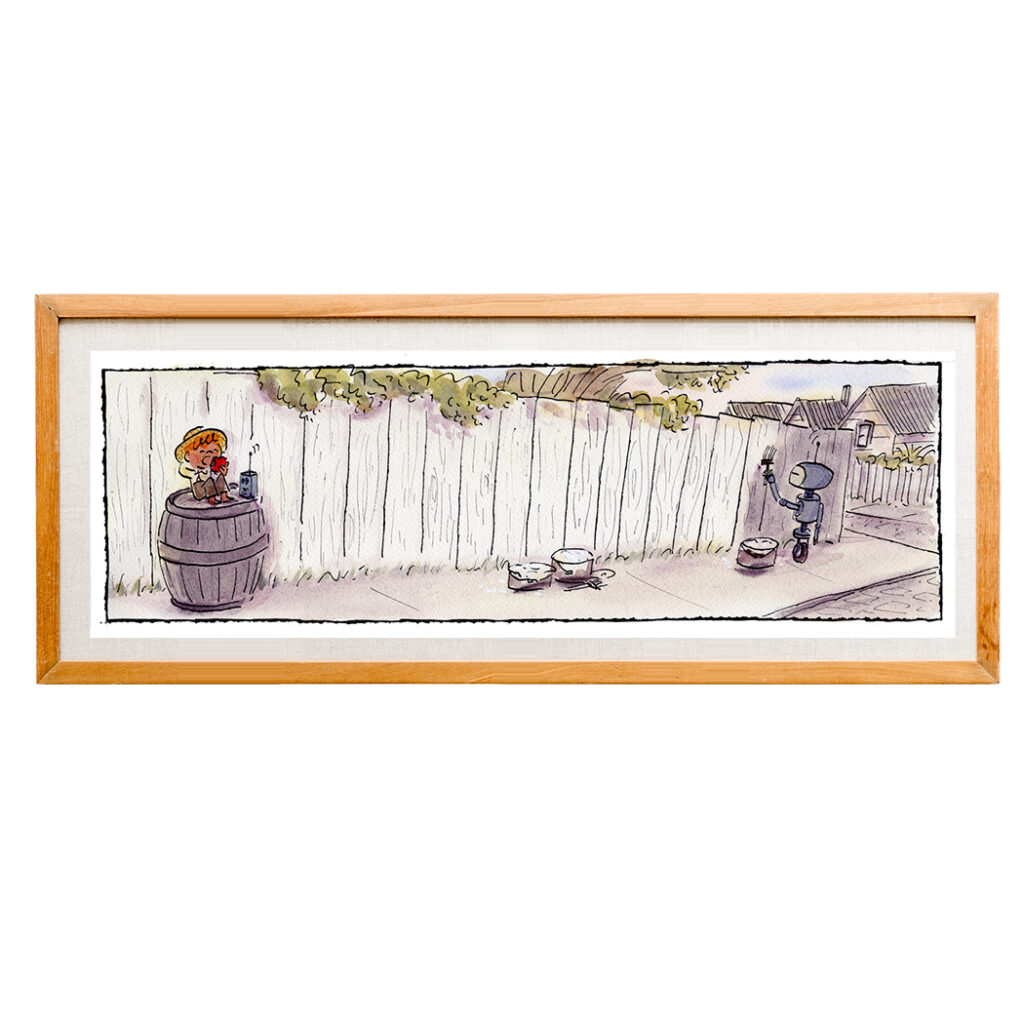 Framed Little Stories original: Tom Sawyer Modern